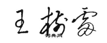 駱恆光王樹雷草書個性簽名怎么寫