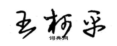 朱錫榮王柯平草書個性簽名怎么寫