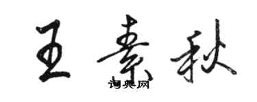 駱恆光王素秋行書個性簽名怎么寫