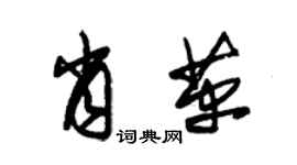 朱錫榮肖革草書個性簽名怎么寫