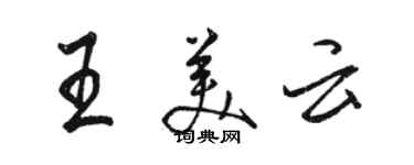 駱恆光王美雲行書個性簽名怎么寫