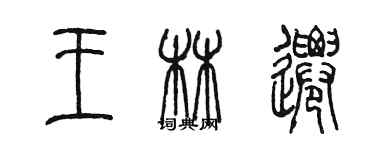 陳墨王林遷篆書個性簽名怎么寫