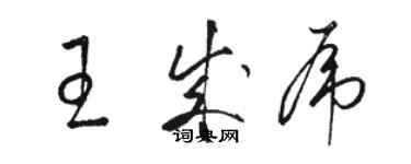 駱恆光王成虎草書個性簽名怎么寫