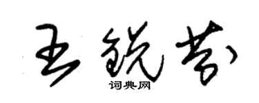 朱錫榮王銳芬草書個性簽名怎么寫