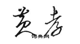 駱恆光黃孝草書個性簽名怎么寫