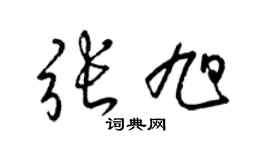 梁錦英張旭草書個性簽名怎么寫