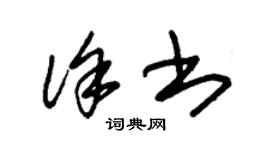 朱錫榮徐書草書個性簽名怎么寫