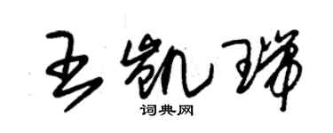 朱錫榮王凱瑞草書個性簽名怎么寫