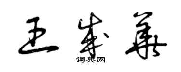 曾慶福王成華草書個性簽名怎么寫