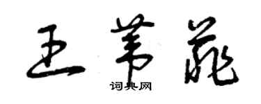 曾慶福王葦菲草書個性簽名怎么寫