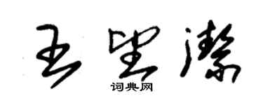 朱錫榮王望潔草書個性簽名怎么寫