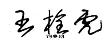 朱錫榮王栓虎草書個性簽名怎么寫