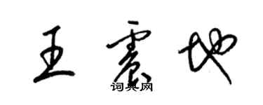 梁錦英王震地草書個性簽名怎么寫