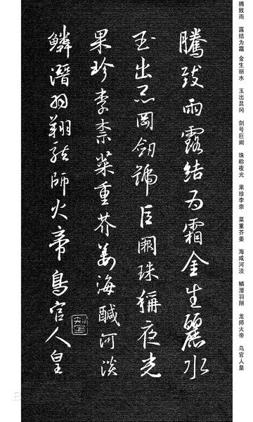 劉慶來《集王羲之行草千字文》