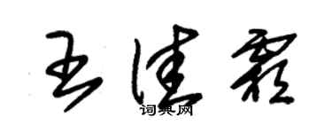 朱錫榮王佳霜草書個性簽名怎么寫