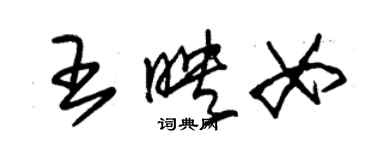 朱錫榮王映女草書個性簽名怎么寫