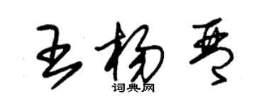 朱錫榮王楊琴草書個性簽名怎么寫