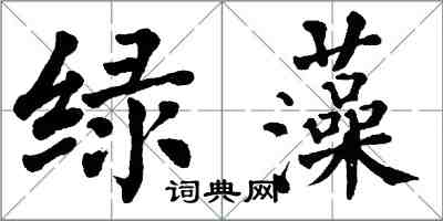 翁闓運綠藻楷書怎么寫