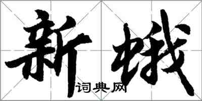 胡問遂新蛾行書怎么寫