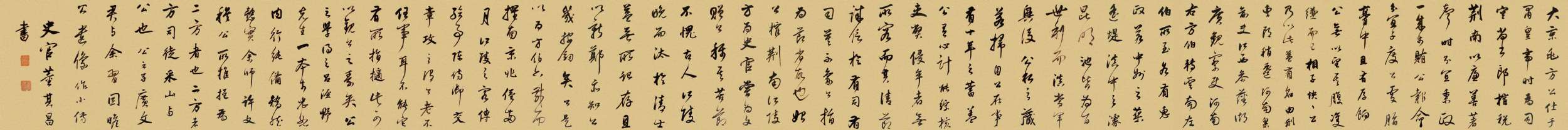 董其昌·方暘谷小傳卷