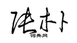 曾慶福張朴草書個性簽名怎么寫