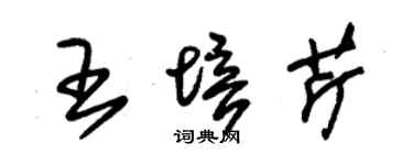 朱錫榮王培芹草書個性簽名怎么寫