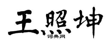 翁闓運王照坤楷書個性簽名怎么寫