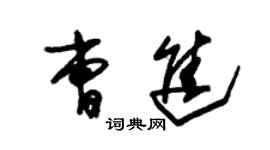 朱錫榮曹進草書個性簽名怎么寫