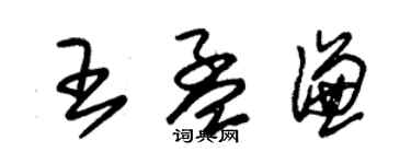 朱錫榮王孟謙草書個性簽名怎么寫