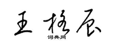 梁錦英王格辰草書個性簽名怎么寫