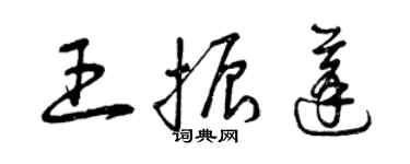 曾慶福王振蓬草書個性簽名怎么寫