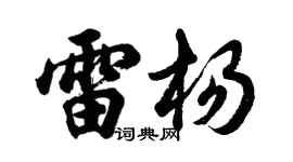 胡問遂雷楊行書個性簽名怎么寫
