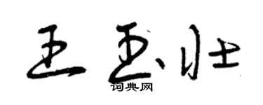 曾慶福王玉壯草書個性簽名怎么寫