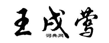 胡問遂王戌鶯行書個性簽名怎么寫