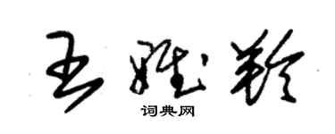 朱錫榮王雅羚草書個性簽名怎么寫