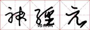 朱錫榮神經元草書怎么寫