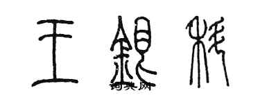 陳墨王銀科篆書個性簽名怎么寫