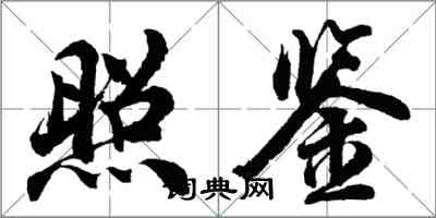 胡問遂照鑒行書怎么寫