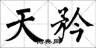 翁闓運天矜楷書怎么寫