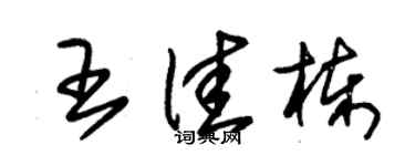朱錫榮王佳棟草書個性簽名怎么寫