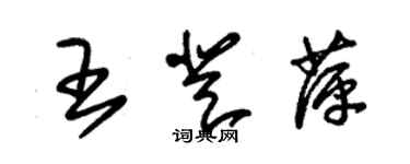 朱錫榮王登萍草書個性簽名怎么寫