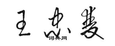 駱恆光王忠雙草書個性簽名怎么寫