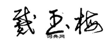 曾慶福戴玉梅草書個性簽名怎么寫