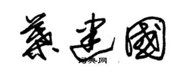 朱錫榮葉建國草書個性簽名怎么寫