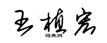 朱錫榮王植宏草書個性簽名怎么寫