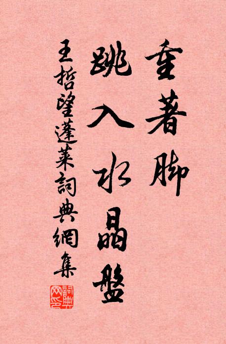 汀洲紅白花，游泳雜鳧鶩 詩詞名句