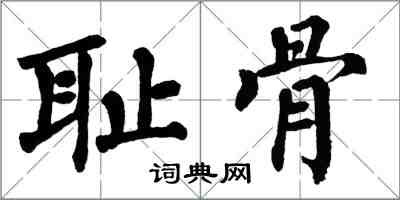翁闓運恥骨楷書怎么寫