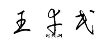 梁錦英王幸民草書個性簽名怎么寫