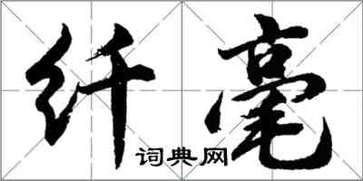 胡問遂纖毫行書怎么寫