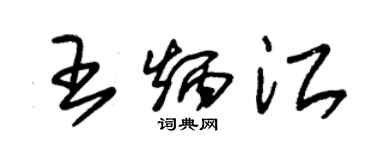 朱錫榮王炳江草書個性簽名怎么寫